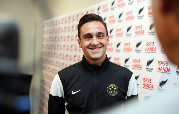 Tom Jackson stands by a media board