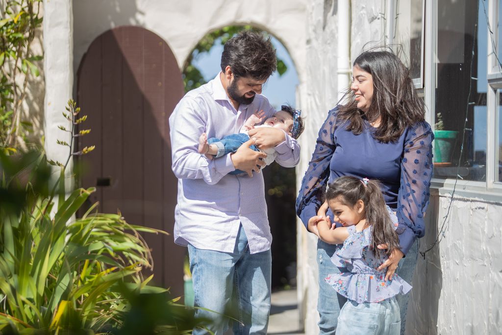 Mother and child reading a book