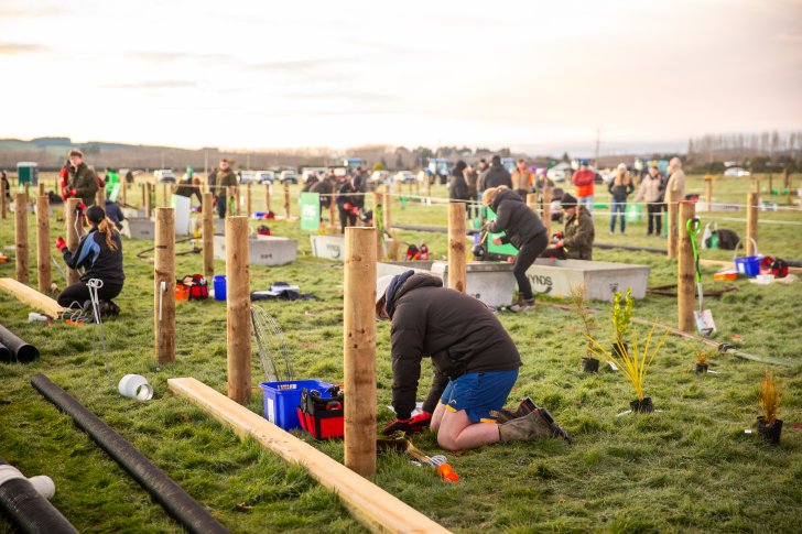A farmer competing in the Young Farmer of the Year competition.
